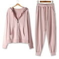 thumbnail image 1 of GERsome Womens 2 Piece Sweatsuit Fall Outfits Jogger Tracksuit Sweatpants Sets Casual Long Sleeve Zip Up Hoodie, 1 of 6