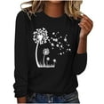 thumbnail image 1 of GERsome Womens Casual Loose Fit Shirts Long Sleeve Comfy T-Shirts Pullover Sweatshirts, 1 of 4