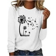 thumbnail image 1 of GERsome Womens Casual Loose Fit Shirts Long Sleeve Comfy T-Shirts Pullover Sweatshirts, 1 of 4