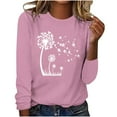 thumbnail image 1 of GERsome Womens Casual Loose Fit Shirts Long Sleeve Comfy T-Shirts Pullover Sweatshirts, 1 of 4