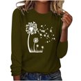 thumbnail image 1 of GERsome Womens Casual Loose Fit Shirts Long Sleeve Comfy T-Shirts Pullover Sweatshirts, 1 of 4