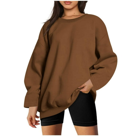 GERsome Womens Crewneck Sweatshirt Long Sleeve Casual Loose Pullover Sweatshirts Tops Shirts