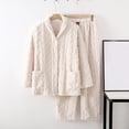 thumbnail image 1 of GERsome Womens Pajamas Set Fluffy 2 Piece Pjs Fuzzy Top Pants Loose Fleece Loungewear Sleepwear Winter Warm Pj, 1 of 6