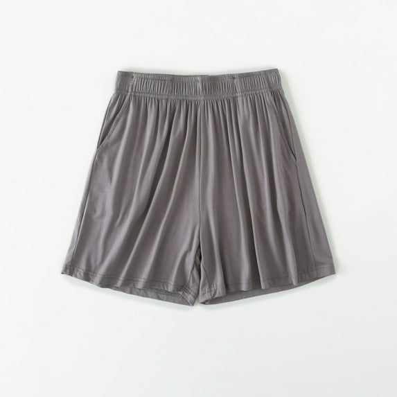 GERsome Womens Pajamas Shorts Soft Elastic Waist Lounge Solid Color Comfy Sleepwear Shorts M-2XL