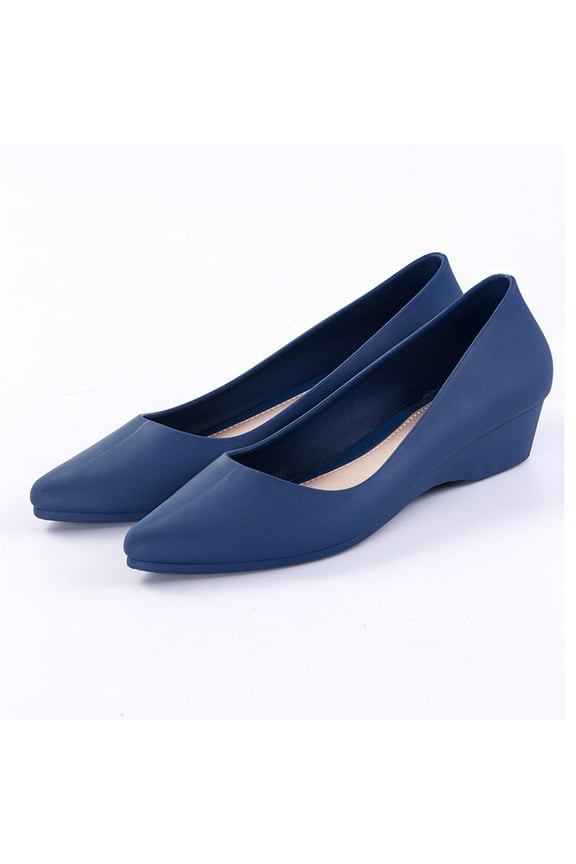 Womens Pointed Toe Flats Solid Color Dress Shoes Comfort Women Shoes Slip On Shoes for Woman Classic Softable Shoes Low Wedge