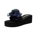 thumbnail image 1 of GERsome Womens Slip-on Open Toe Slippers Wedges Heels Causal Flower Sandals, 1 of 3