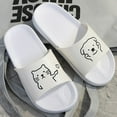 thumbnail image 1 of GERsome Womens Slippers Unisex Fashion Cute Pattern Open Toe Home Slippers, 1 of 4