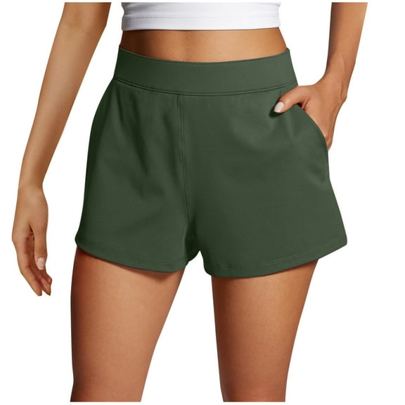 GERsome Womens Summer Sweat Shorts Comfy Casual Shorts Solid Color Lounge Shorts for Women Sport Athletic Shorts with Pockets