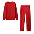 thumbnail image 1 of GERsome Womens Sweatsuits Sets Long Sleeve Crewneck Top Pants Two Piece Outfits, 1 of 1