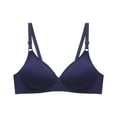 thumbnail image 1 of GERsome Womens Wireless Comfortable Bra Seamless Bras No Underwire Push Up Deep V Neck Bralettes with Support Size L, 1 of 2