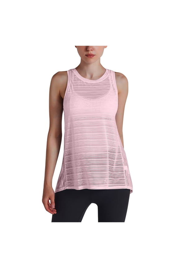 Womens Workout Tops Open Back Tank Tops for Women Athletic Yoga Tops Mesh Tennis Shirts Running Sleeveless Gym Tops