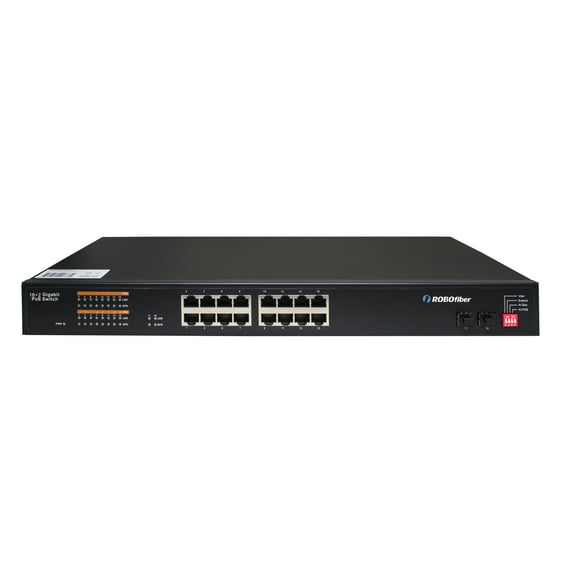 GES-1602A-PSE Gigabit Ethernet 16+2 Gigabit ports high power POE switch (350W budget)