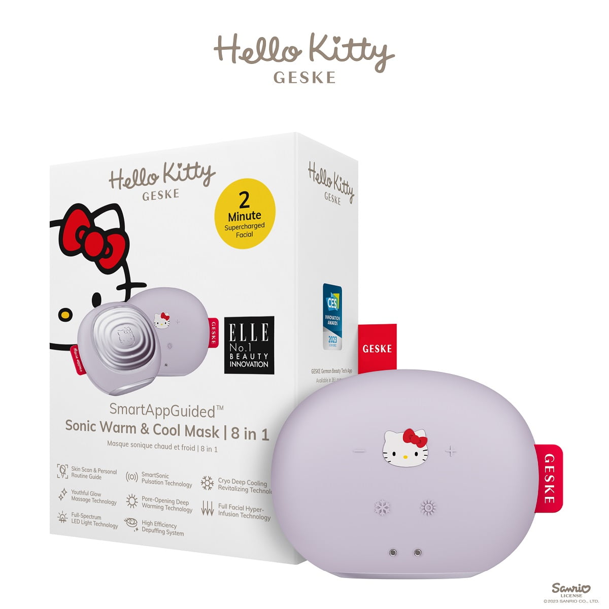 その他 Hello Kitty Sonic Warm & Cool Mask GESKE Hello Kitty Smart Sonic Warm & Cool Mask - Walmart.com