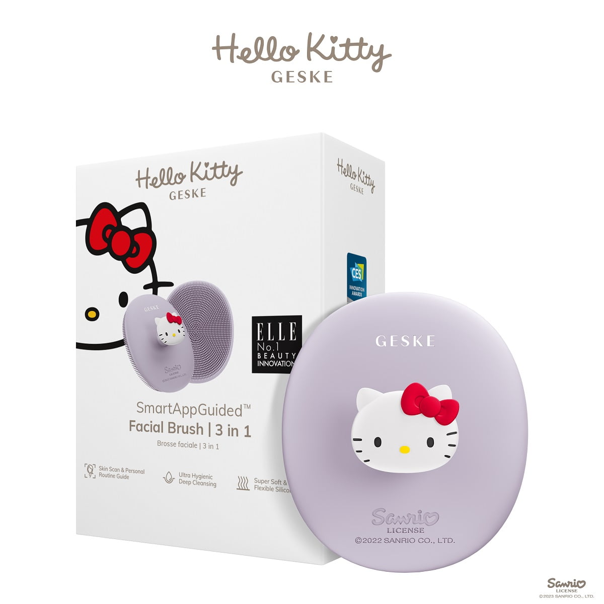 GESKE x Hello Kitty SmartAppGuided Facial Brush 3-in-1 - Walmart.com