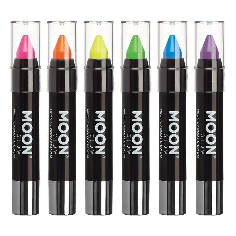 Moon Glow Pastel Neon UV Body Crayons Costume Make Up Moon Glow Pastel Neon UV Body Crayons Costume Make Up