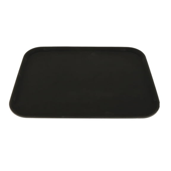 GET NS-1520-BK BPA-Free Non-Slip Plastic Rectangular Serving Tray, 15" x 20", Black