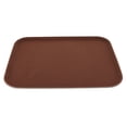 thumbnail image 1 of GET NS-1520-BR BPA-Free Non-Slip Plastic Rectangular Serving Tray, 15" x 20", Brown, 1 of 3