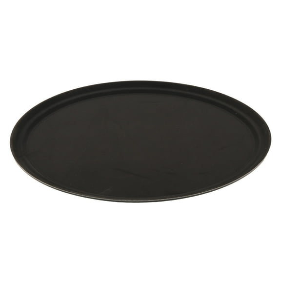 GET NS-2500-BK BPA-Free Non-Slip Plastic Oval Serving Tray, 25" x 20", Black