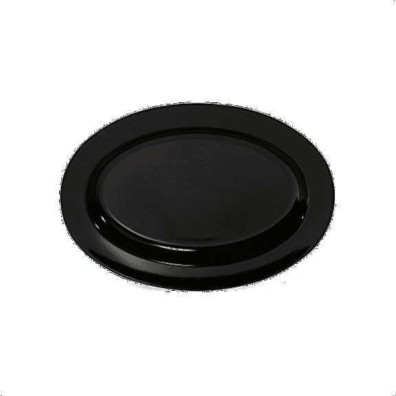 GET OP-618-BK Melamine Break-Resistant Oval Serving Platters, 18" x 13.5", Black