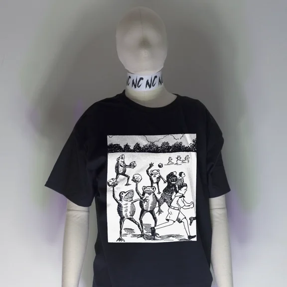 GET OUT Of HERE Shirt | Illustration Etching 1800s Vintage Frog Toad Pepe Goth