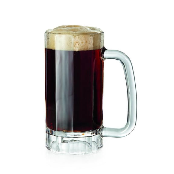 G.E.T. Shatter-Resistant Plastic Beer Mug / Stein, 20 Ounce, Polycarbonate, 00087-PC-CL-EC (Set of 4)