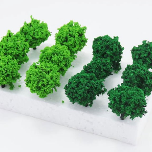 GETAJGHSD 1 Box Green Plastic Static Shrub Tuft Model for Sand Table Decoration and Diorama Scenery