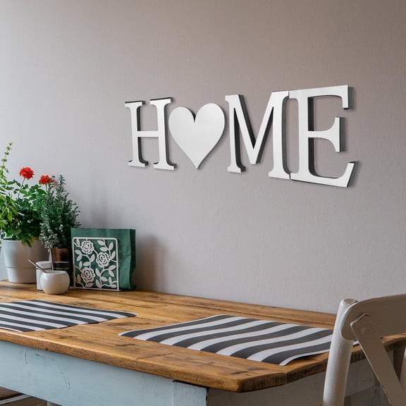 GETAJGHSD 1Set 3D Acrylic Mirror Wall Letters Adhesive Reflective Home Wall Art