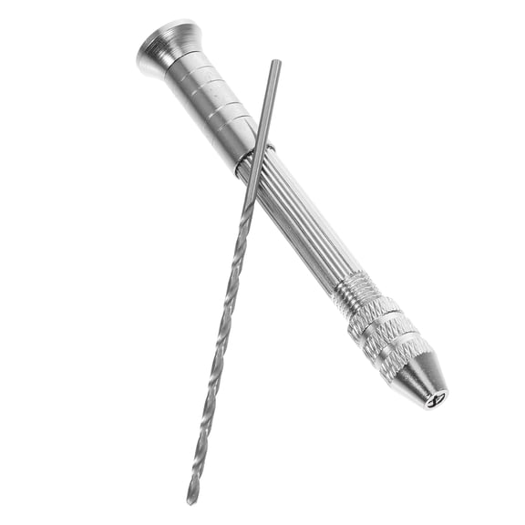GETAJGHSD 1 Set Pin Vise Hand Drill Metal Silver Model Making For Professionals DIY