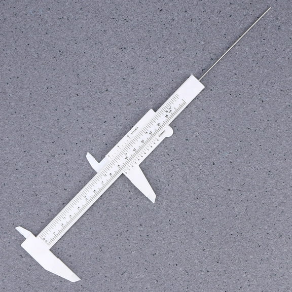 GETAJGHSD White Plastic Caliper with Dual Internal and External Measurement for Precise Industrial and Use