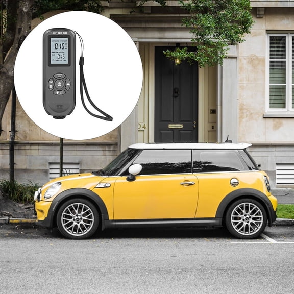 GETAJGHSD 1Set Paint Coating Tester for Car with ABS Construction and Intuitive Digital Display Black