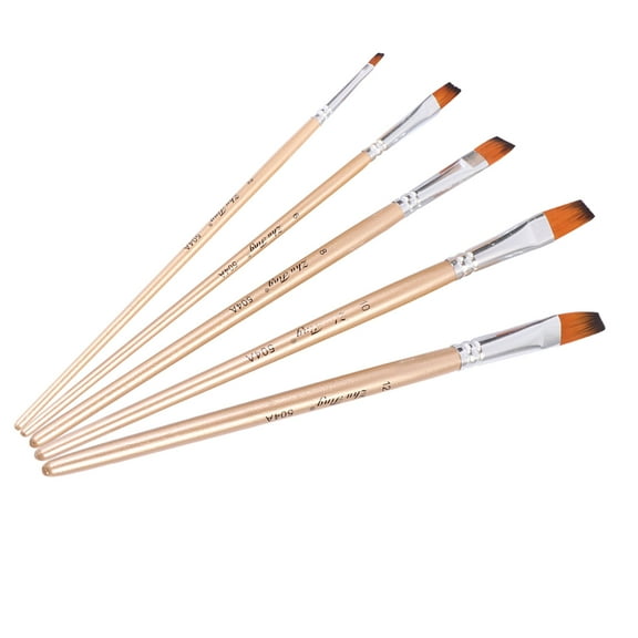 GETAJGHSD 1 Set Wood Handle Nylon Hair Paint Brush for Artists Painters
