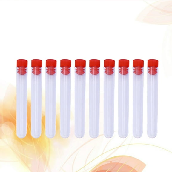 GETAJGHSD 10-Pack Transparent Plastic Storage Tubes for Beading Needles Craft Organizers for Crafters