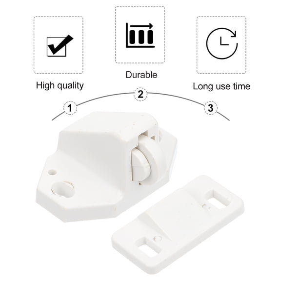 GETAJGHSD 10 Sets Door Balls Latch Plastic Round Locking for Screen Doors