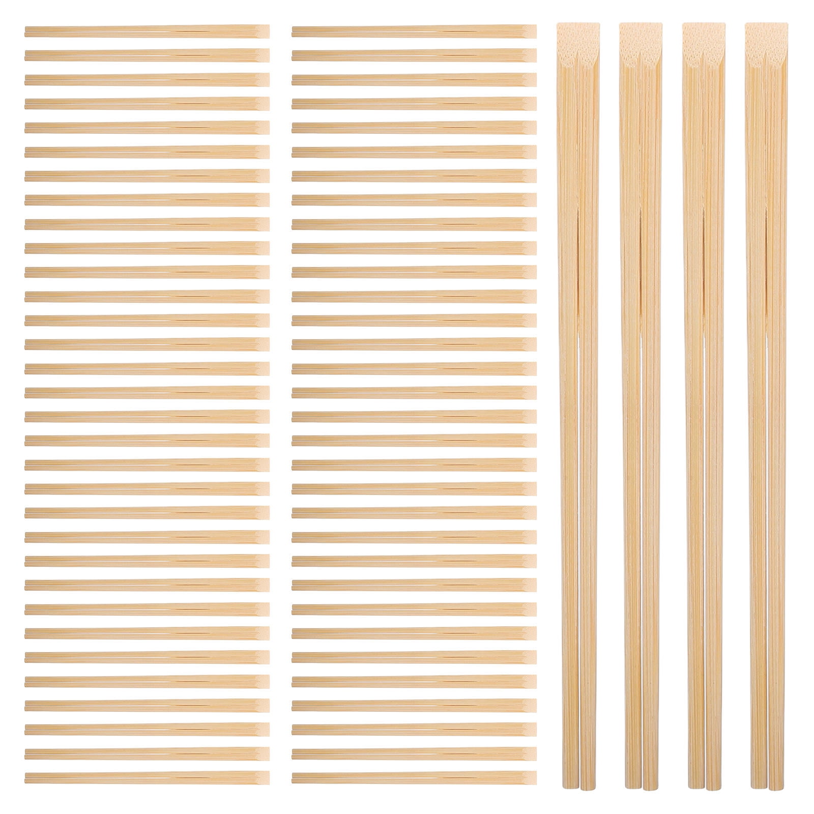 GETAJGHSD 100Pairs Premium Bamboo Chopsticks Single Use and Hygienic ...