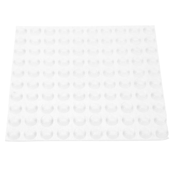 GETAJGHSD 100Pcs White Bump Dots for Visually Impaired Clear Cabinet Door Bumpers Pads