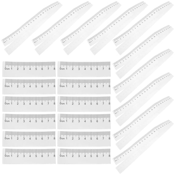 GETAJGHSD 100Pcs Double Sided Paper Measuring Tape White for Classroom and Scientific Measurement Tools