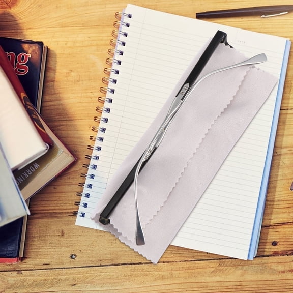 GETAJGHSD 100Pcs Portable Microfiber Cleaning Cloth Grey for Instruments Glasses Screens High Absorption