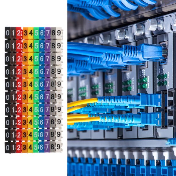 GETAJGHSD 100Pcs Reusable Cable Tags Multicolor Wire Identifier for Home Cable Classification