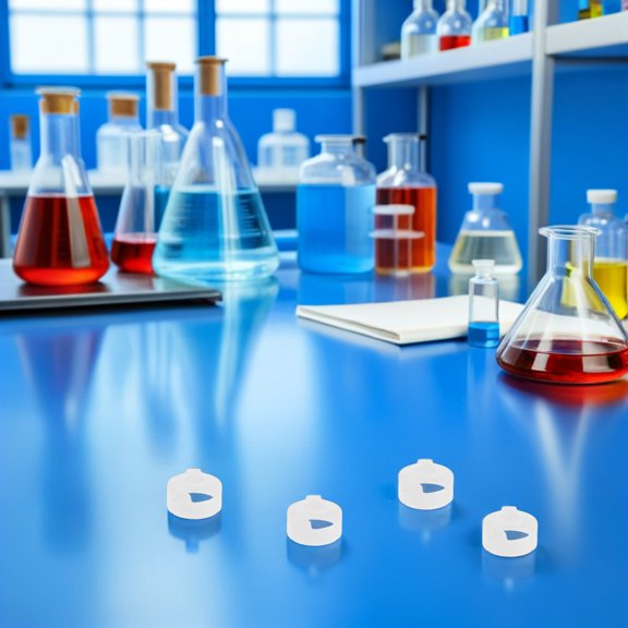 GETAJGHSD 100Pcs White Frosted Tear Off Vial Caps for Glass Bottles Leakproof Protective Storage