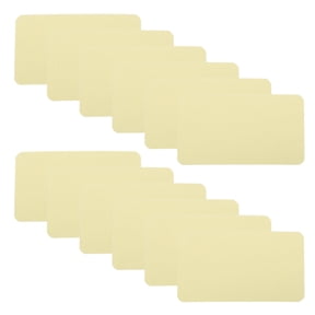 GETAJGHSD 100-Pack Yellow Blank Flash Cards with Smooth Matte and Rounded Corners for Writing, Study, and Presentations