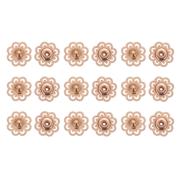 GETAJGHSD 10Pairs Golden Buttons Press Fasteners for Sewing Jackets Coats Sweater Accessory