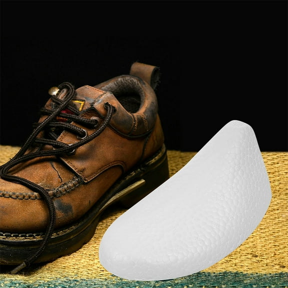 GETAJGHSD 10Pairs Lightweight White Foam Shoe Shape Inserts for Shoe Support and Toe Box Expansion
