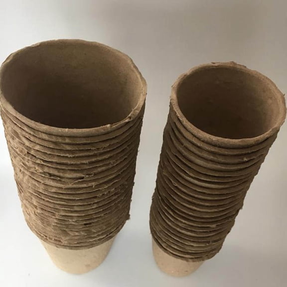 GETAJGHSD 10Pcs Dark Brown Pulp Flowers Pot Biodegradable Peat Pots for Planting and Garden Decoration