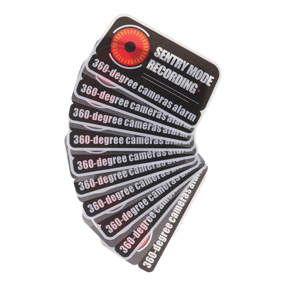 GETAJGHSD 10Pcs Dash Cam Sticker Decal for Car Window Vehicle Monitoring Security Signs