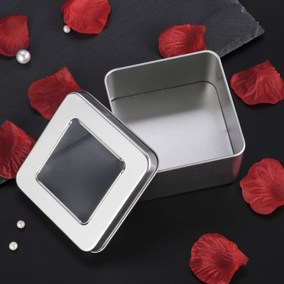 GETAJGHSD 10Pcs Empty Tin Containers For Tea Storage Spices Candies 3.5*3.5*2.2in