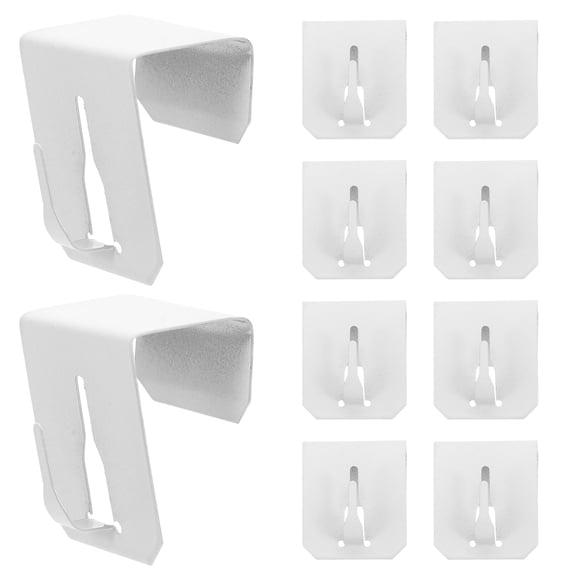 GETAJGHSD 10Pcs Metal Window Frame Hanging Clips White for String Lights Curtains No Drill Installation