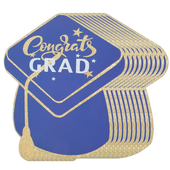 GETAJGHSD 10Pcs Paper Graduation Cap Greeting Cards with Quick Drying Ink for Party Messages