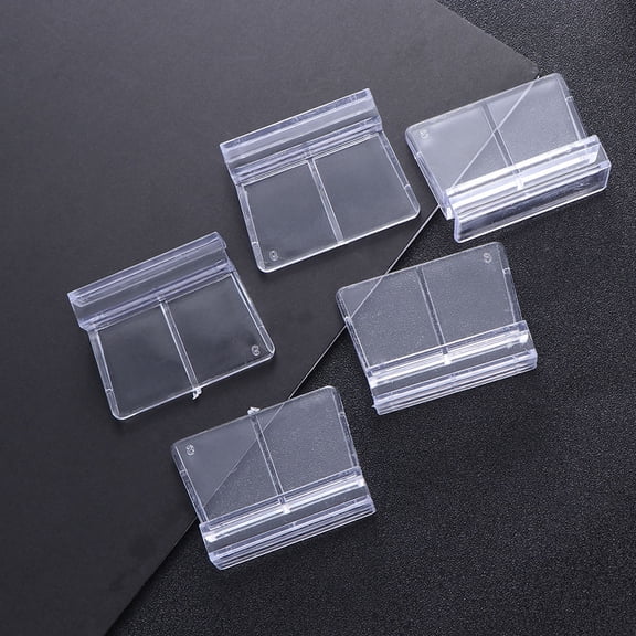 GETAJGHSD 10Pcs Clear Plastic Fish Tank Cover Frame Aquarium Rack for 5 to 6Mm Glass Tanks