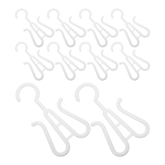 GETAJGHSD 10Pcs Plastic Shoe Hanger Hooks White Wall Mount for Slipper Storage and Retail Display