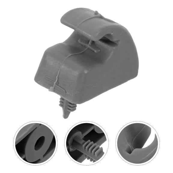 GETAJGHSD 10-Pack Grey Plastic Sun Visor Clips for Cars, Fastener Clamp Sunshade Mounting Brackets Replacement